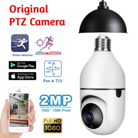 Original PTZ Bulb System 360 Degree IP Camera (v380 App)
